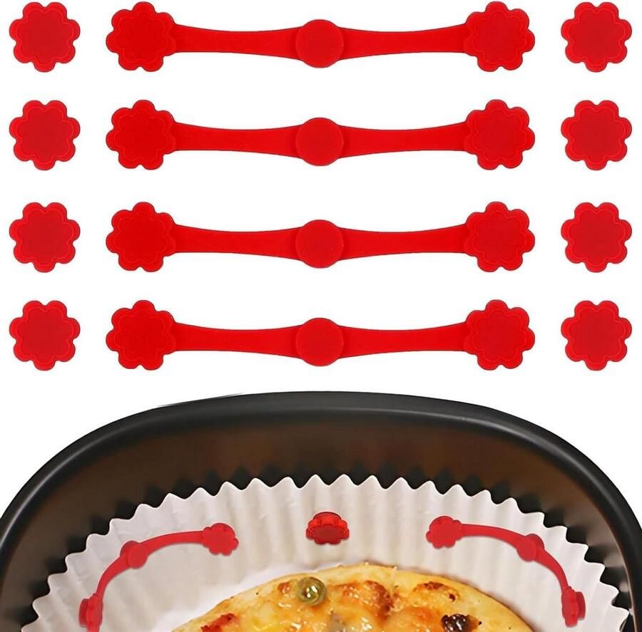 Friteuse Magneten Airfryer Clips Veilig Bakken Anti-Verbranding Systeem 12 Stuks Uniek