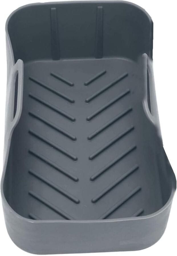 Friteuse Mand Airfryer Bakvorm Krokant Bakken Antiaanbaklaag 19.5x12.7x7 cm Grijs