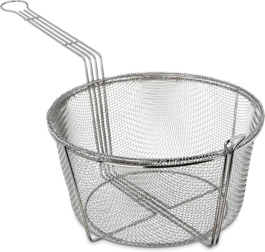 Friteuse Mand Frituurmand RVS Kleine porties frituren Verchroomd staal 28.6 cm diameter Zilver