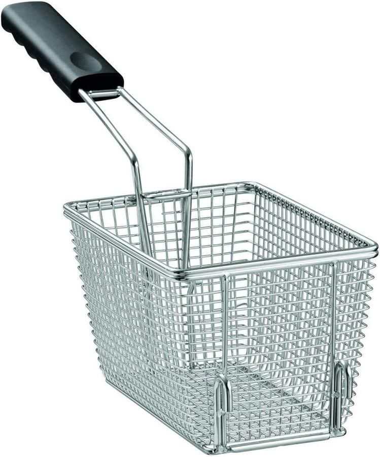 Friteuse Mand Frituurmand Vervanging Frituren Thuis Roestvrij Staal 23 x 14 x 13.7 cm Zilver