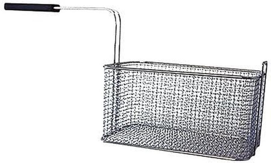 Friteuse mand Mandje Frituur Frituren Verchroomd staal 275 mm x 160 mm x 135 mm Zilver