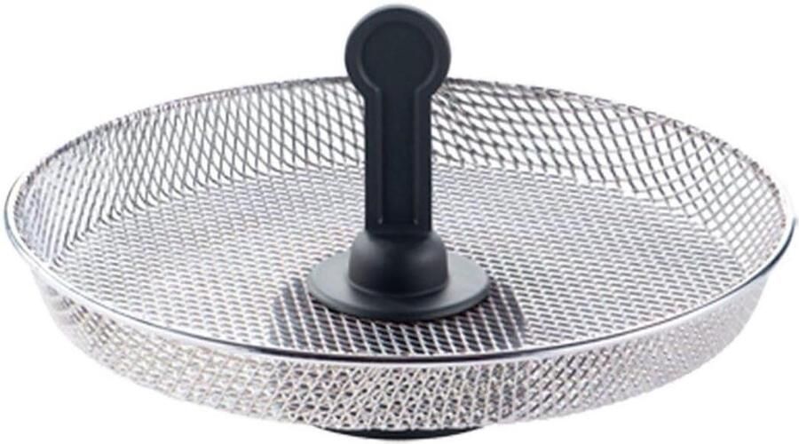 Friteuse Mand Snack Grid Lekkere Snacks Maken Specifieke Serie Compatibel 1kg 1.2kg Zilver