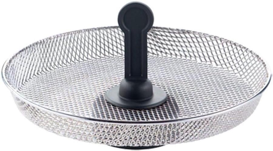 Friteuse Mand Snack Grid Maaltijden Bereiden Specifieke Pasvorm 1kg 1.2kg Zilver