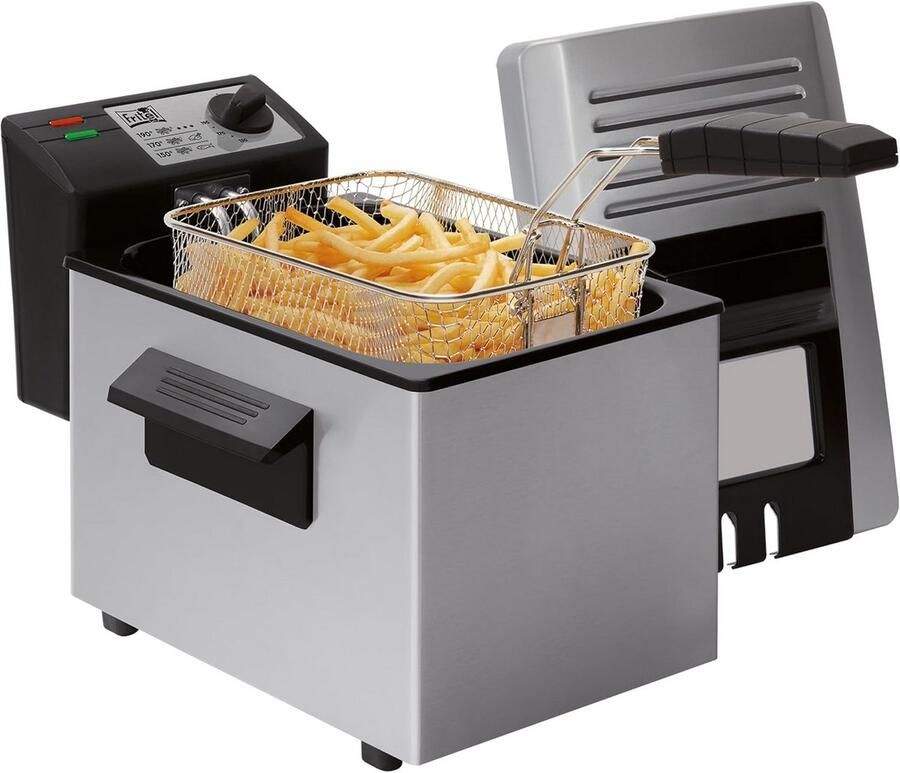 Friteuse met Koude Zone 3 Liter Capaciteit 2000 Watt Vermogen Inclusief Filterdeksel