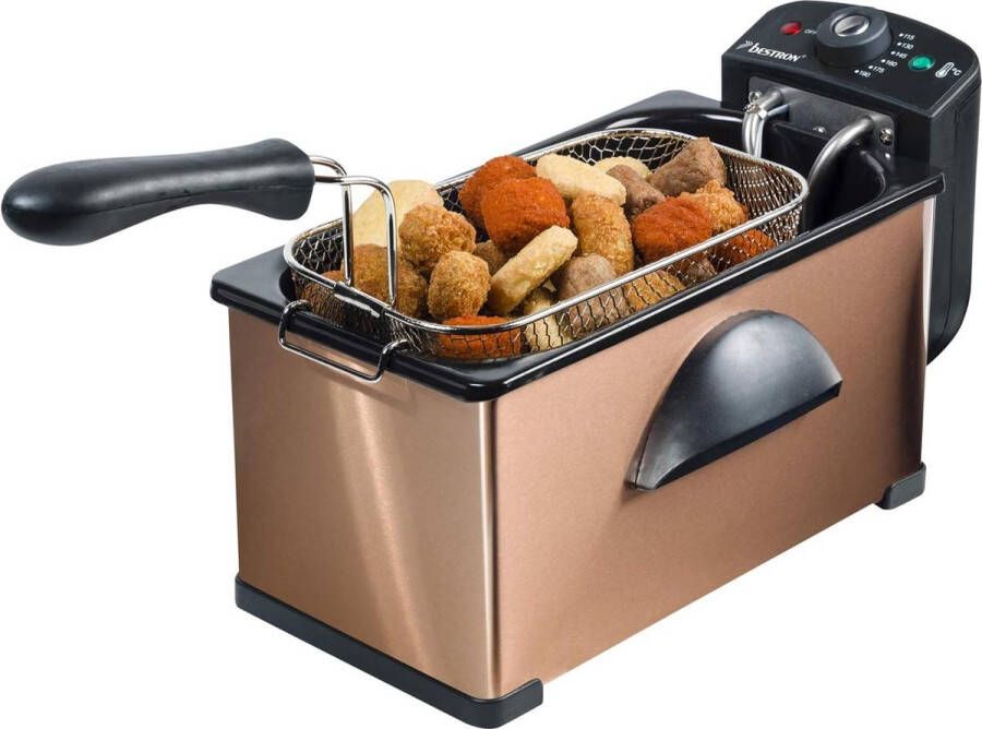 Friteuse met koude zone frituurpan met mand 2000W koper