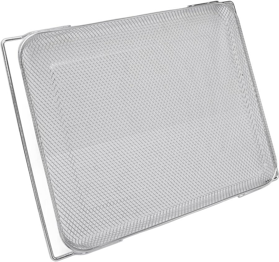 Friteuse Ovenmand Ovenrek Bakmand Thuis Koken Roestvrij Staal 38x30x4 cm Zilver