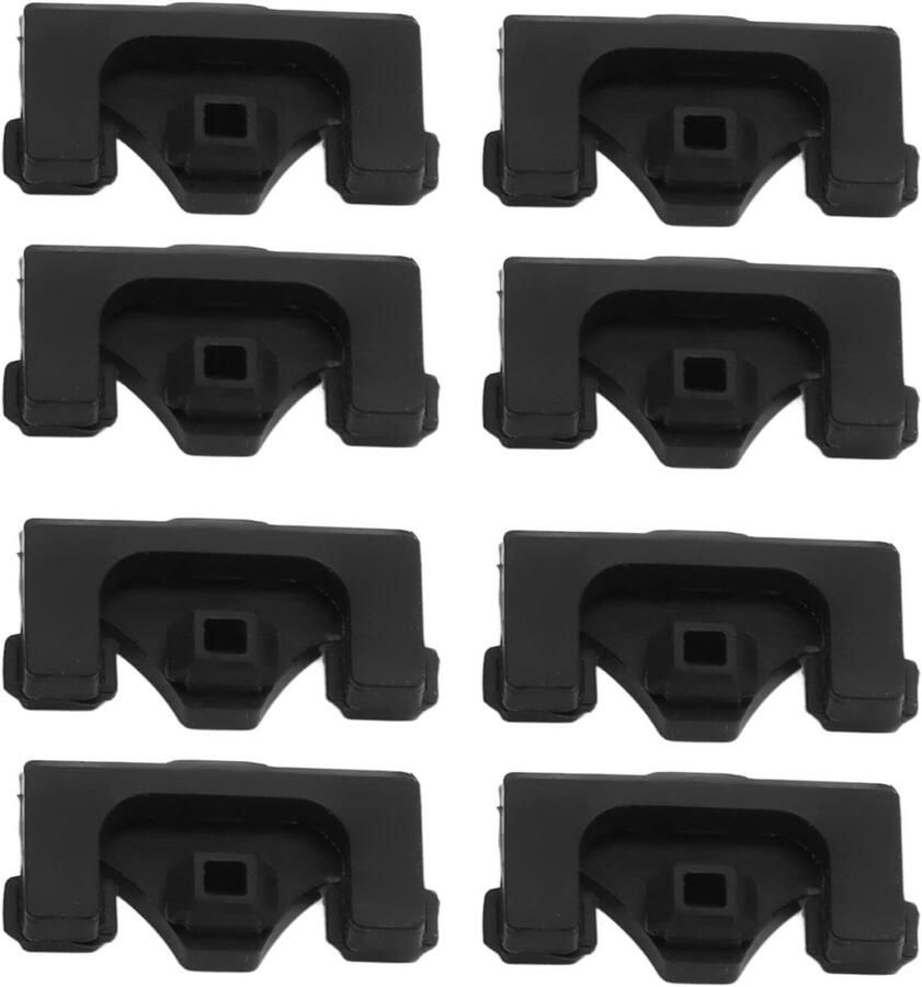 Friteuse Siliconen Bumper Airfryer Accessoires Bescherming Mand Hittebestendig tot 480F 8 Stuks Zwart