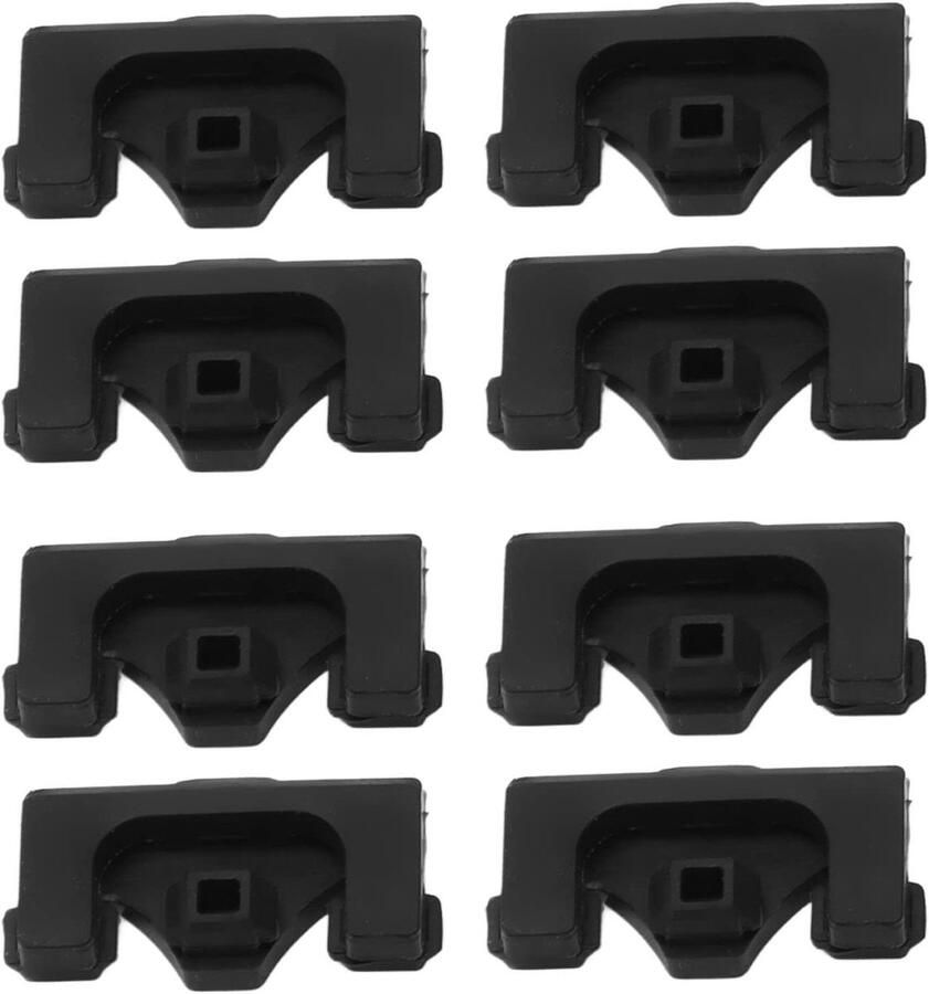 Friteuse Siliconen Bumper Beschermhoesjes Airfryer Beschermen Hittebestendig & Krasvrij 8 stuks Zwart - Foto 1