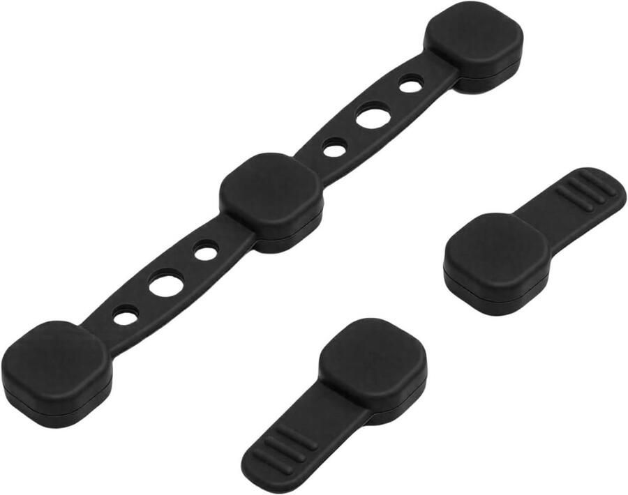 Friteuse Siliconen Clips Liner Houders Veilig Koken Hoge Temperatuur Bestendig 12 Stuks Zwart
