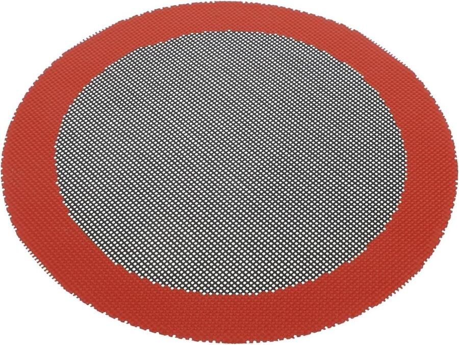 Friteuse Voering Airfryer Mand Keuken Bakken Herbruikbaar Siliconen 20x20x0.5CM Rood