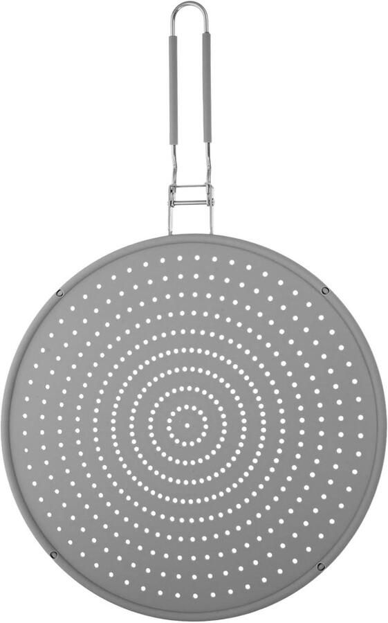 Frituur Spatscherm Olie Spatdeksel Veilig Koken Fijnmazig Gaas 50 x 32 cm Zilver