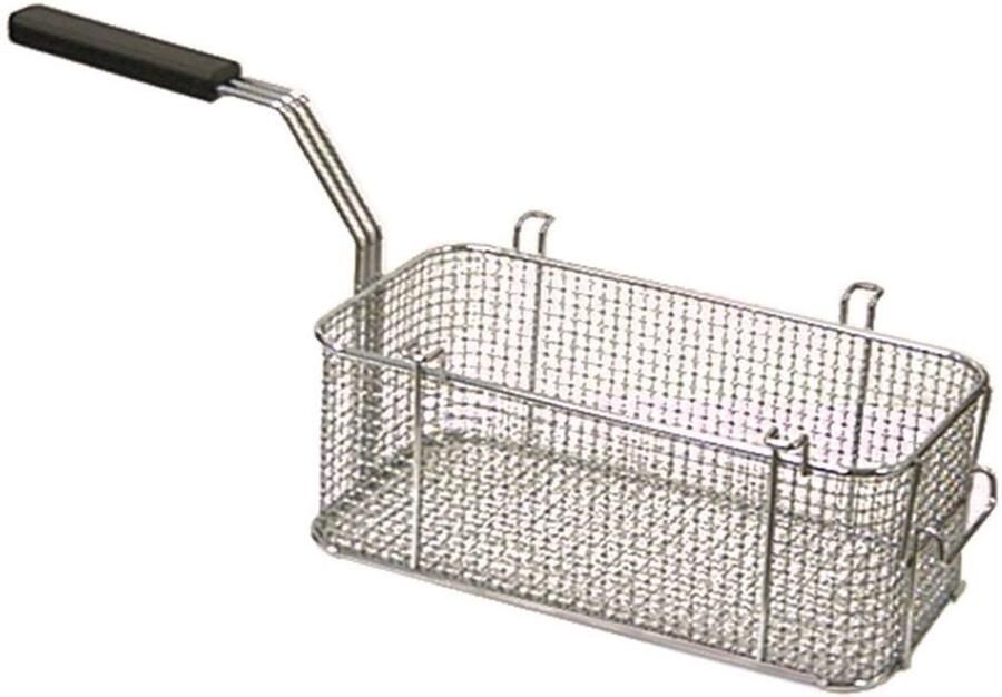 Frituurmand Friteuse mand Professioneel gebruik Verchroomd staal 31 x 16 x 11.5 cm Zilver