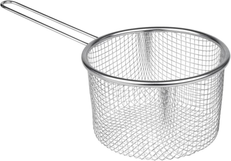 Frituurmand Friteuse mand Snacks bereiden Roestvrij staal 16 cm diameter Zilver