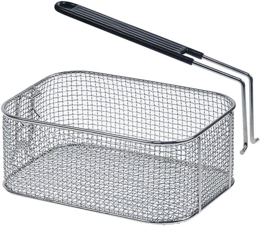 Frituurmand Mand voor Friteuse Frituren Verchroomd Staal 260 x 190 x 105 mm Zilverkleurig