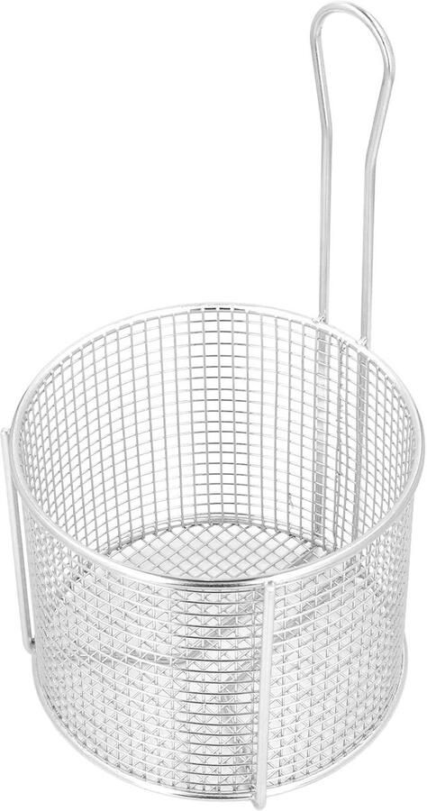 Frituurmand RVS Frituurkorf Keukenmand Frituren en Koken Voedselveilig Metaal Diameter 21 cm Zilver