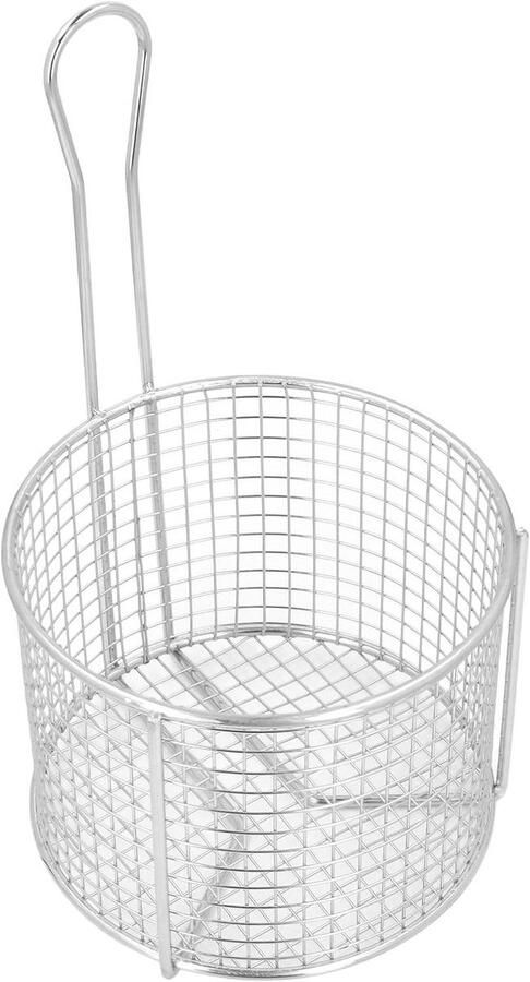 Frituurmand RVS Keukenmand Frituren en Koken Duurzame Constructie 21 cm Diameter Zilverkleurig