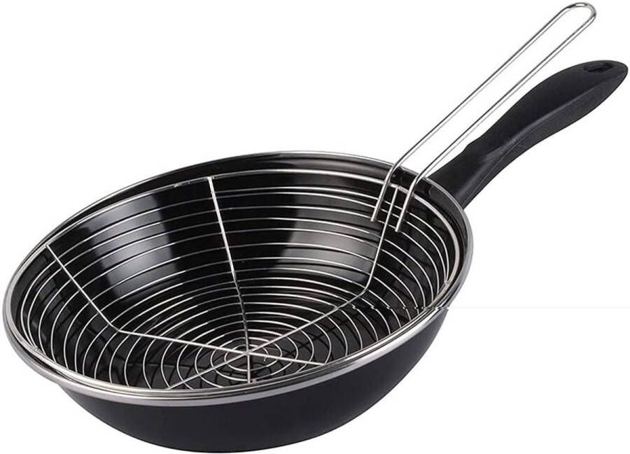 Frituurpan 26 cm Gelegeerd staal met antiaanbaklaag Geschikt voor alle fornuizen