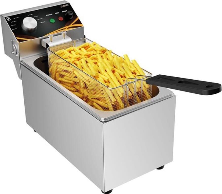Frituurpan Elektrisch 2000 W Vermogen 3 5 Liter Inhoud Roestvrij Staal Voor Thuis En Commercieel Gebruik
