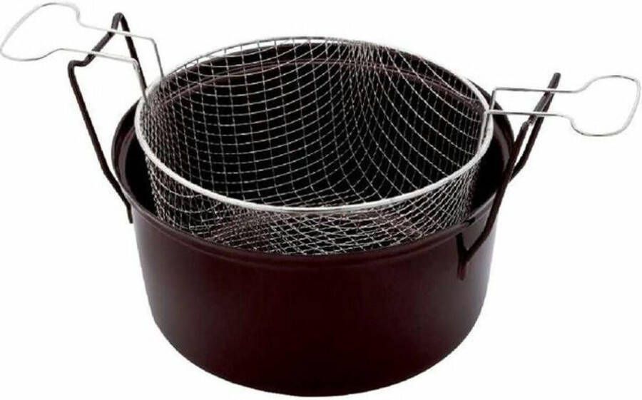 Frituurpan geëmailleerd staal 28 cm