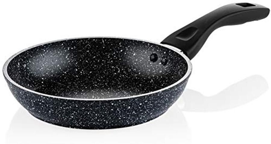 Frituurpan Inductie Ø 20 cm Zwart Marmer