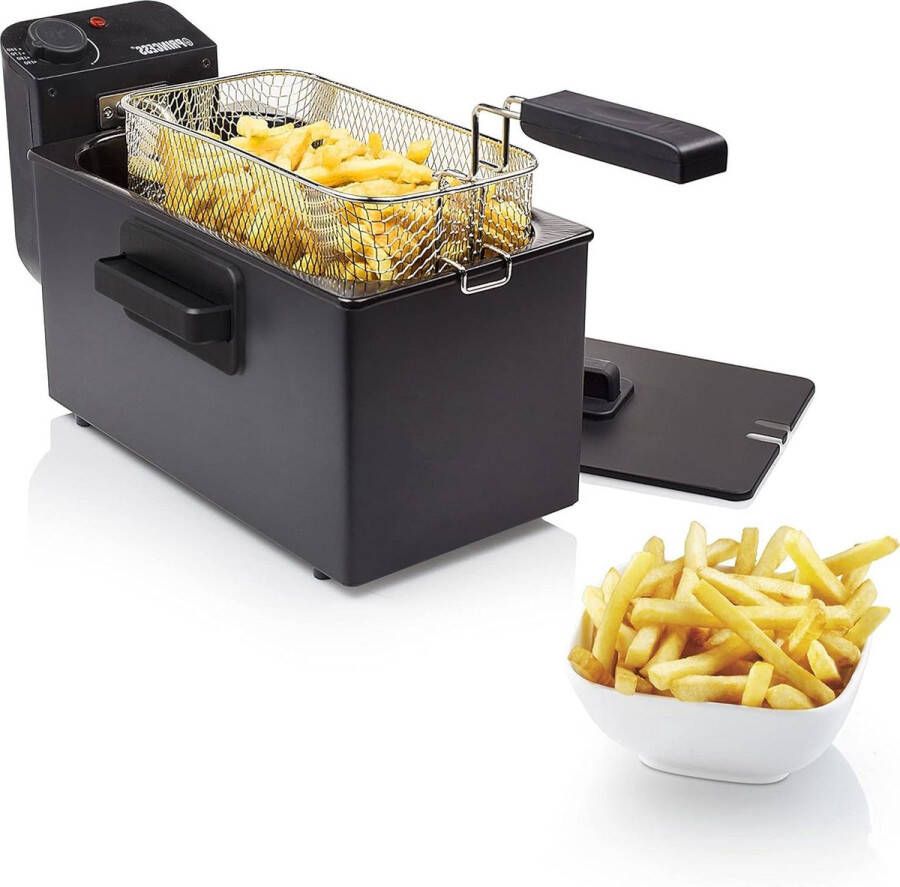 Frituurpan Koude zone – Veiligheidsfilter – Inhoud 3 liter – Snelle verhitting