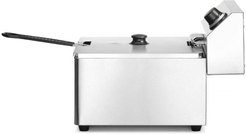 Frituurpan met Instelbare Temperatuur tot 190°C en Koude Zone 8L