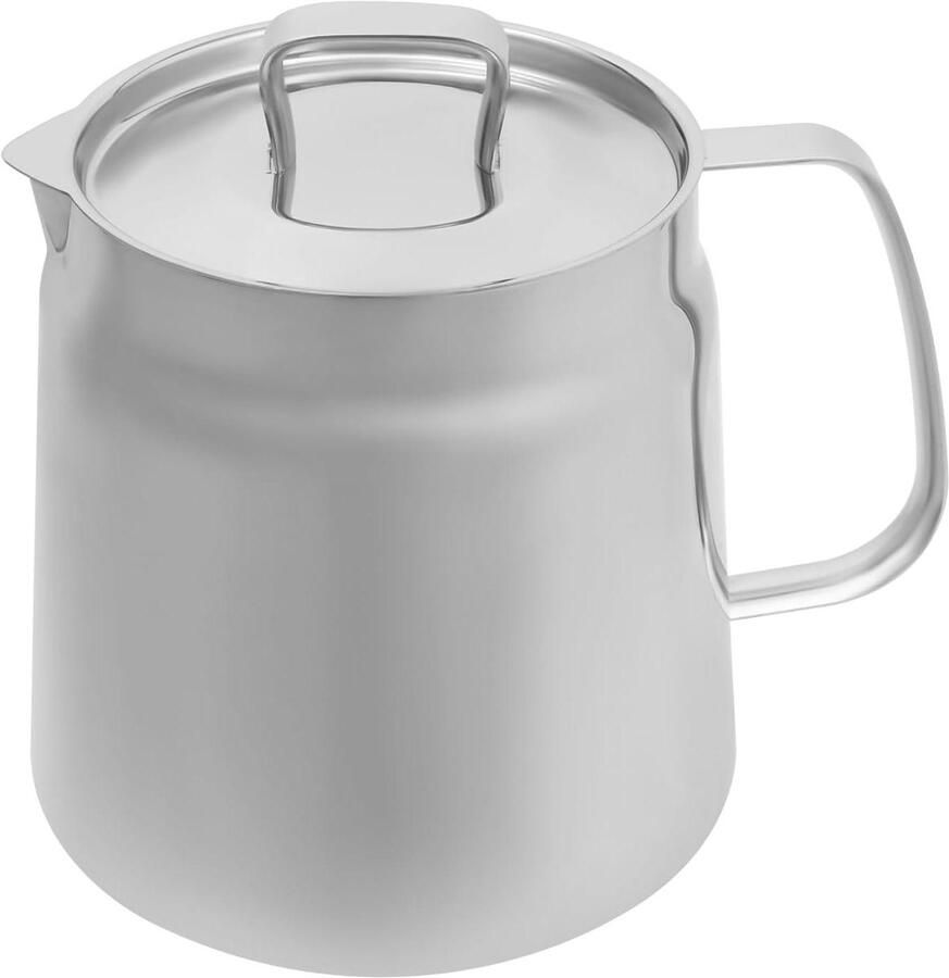 Frituurpan RVS Friteuse Thuis Frituren Snelle Warmteverdeling 2 Liter Gepolijst