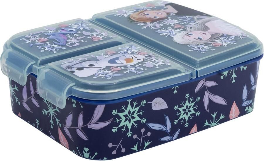 Frozen Broodtrommel Kinderen 3 Vakken 2156ml BPA Vrij Lunchbox School Kinderdagverblijf Basisschool