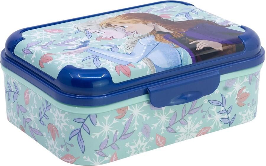 Frozen Broodtrommel voor Kinderen 1423ml Stevige Plastic Lunchbox BPA-Vrij met Gedecoreerd Deksel voor School en Uitjes