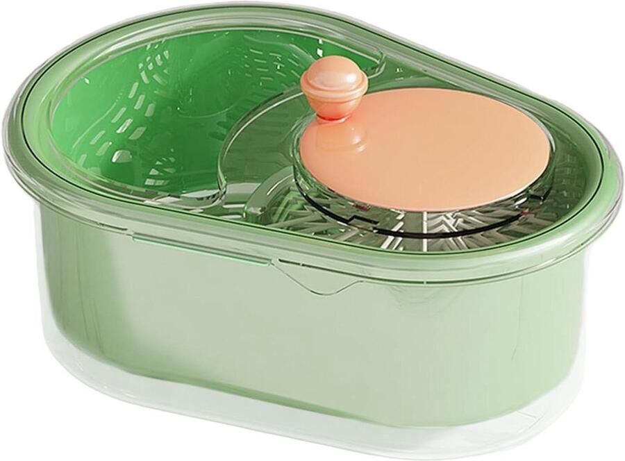 Fruit Cleaner Bowl Groente Wasmachine Voedsel Bereiden Hand Crank Mechanisme 347 x 267 x 206 cm