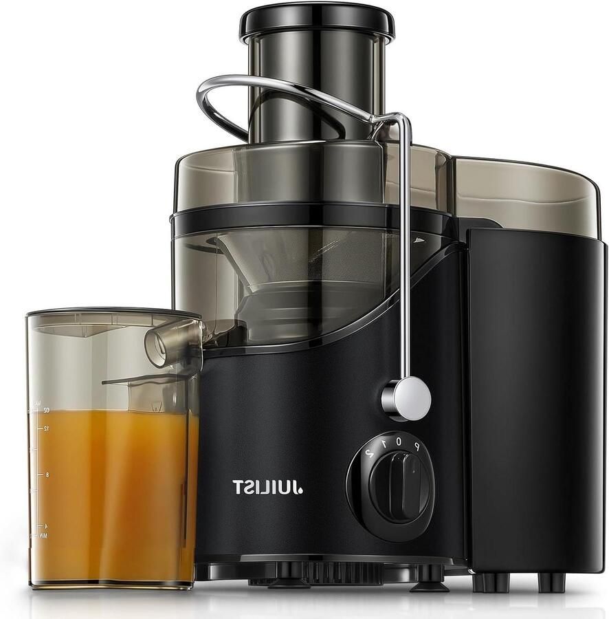 Fruit Groente Pers Sapcentrifuge Gezond Sap Maken Stille Motor 450 ml Zwart