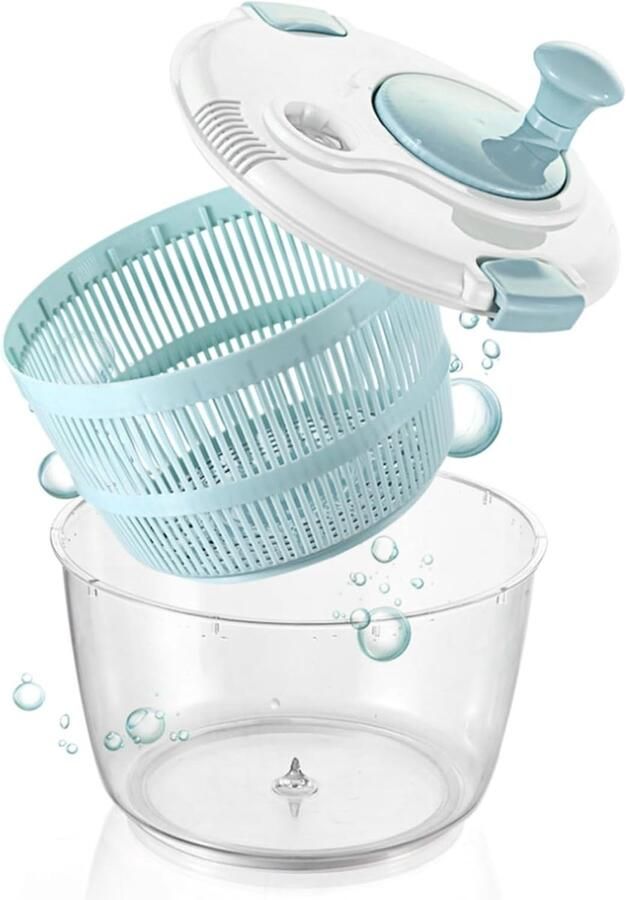 Fruit Ontwaterer Wascentrifuge Keuken Salade Bereiden Handmatige Handslinger 5 Liter Capaciteit