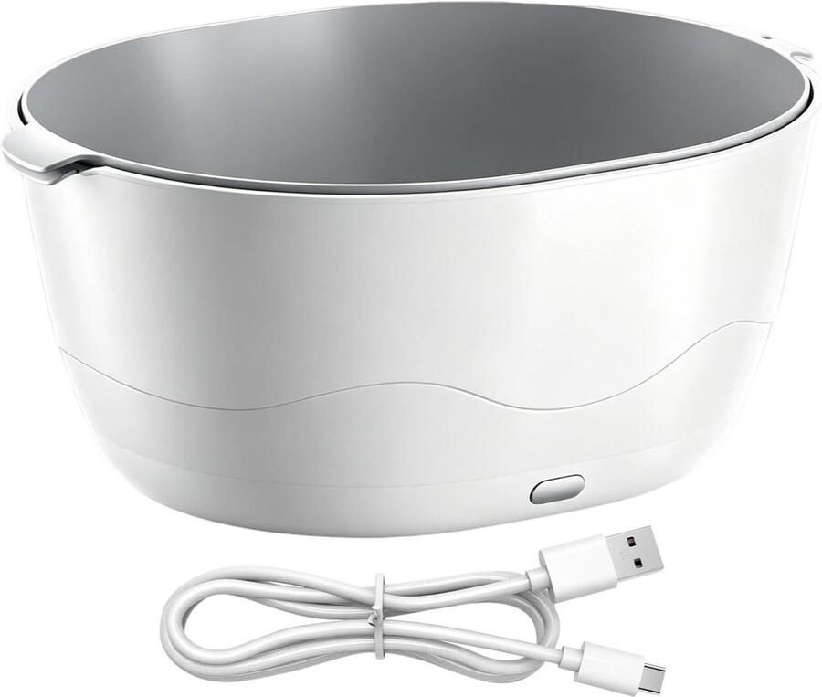 Groentereinigingsmachine Fruitwasser Gezond Koken Automatische Vibratiereiniging 32.5 cm Wit