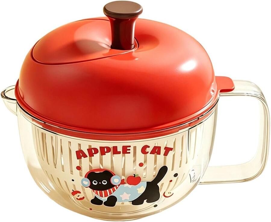 Fruitcentrifuge Keukenhulp Gezond Eten Antislip Basis 20 cm Rood