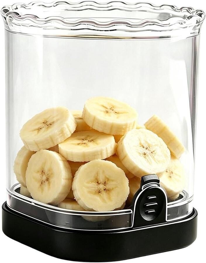 Fruit Snijder Beker Salade Maker Maaltijd Voorbereiding Gelijkmatige Snijresultaten 10 x 10 x 7 cm Zwart