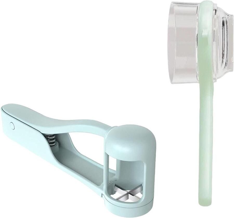 Fruit Snijder Snack Maker Salades Maken Twee-delig Ontwerp 16.5 cm Lichtblauw