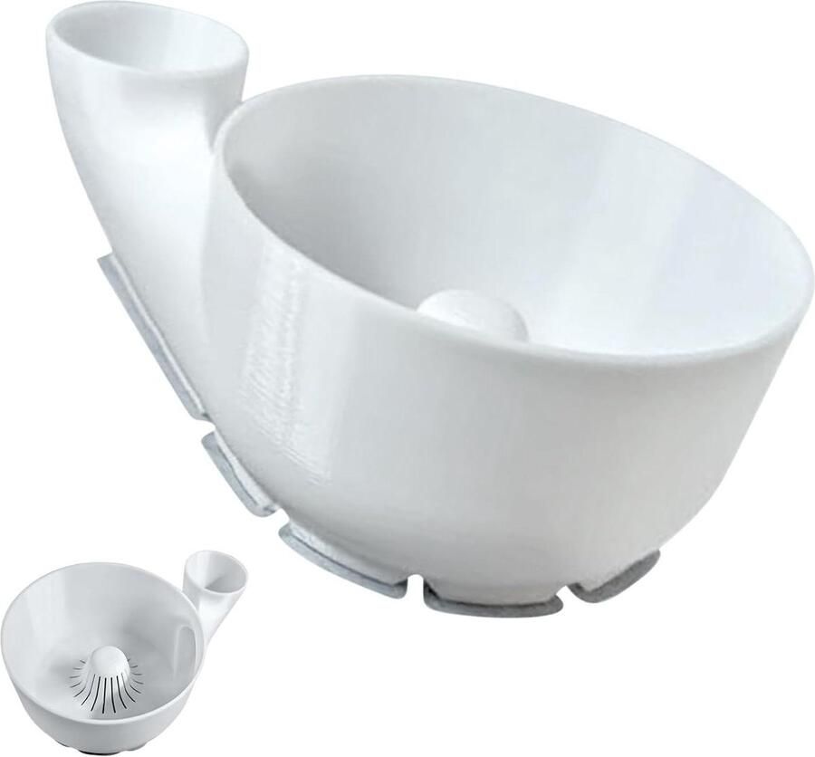 Fruit Wasser Groente Sla Spinner Maaltijd Voorbereiding Waterbesparend 23 cm Wit