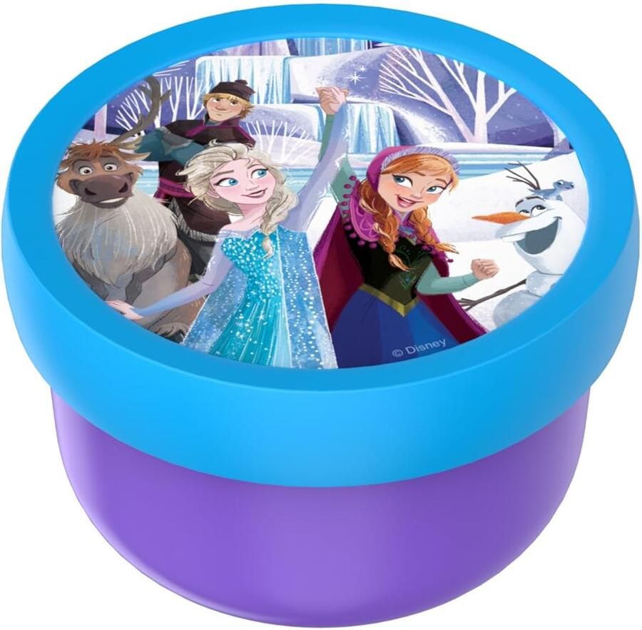 Fruitbox Campus Snackdoos Voor Kinderen Vaatwasmachine- En Magnetronbestendig Bento-Boxen Zijn Magnetronbestendig 300 Ml Frozen Friends