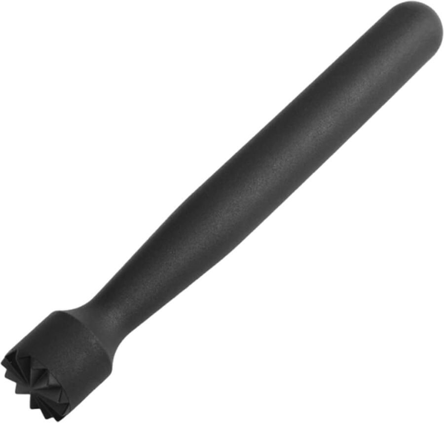 Fruitmasher Keukengadget Cocktail Muddler Dranken Mixen Ergonomisch Handvat 20.7 cm Zwart