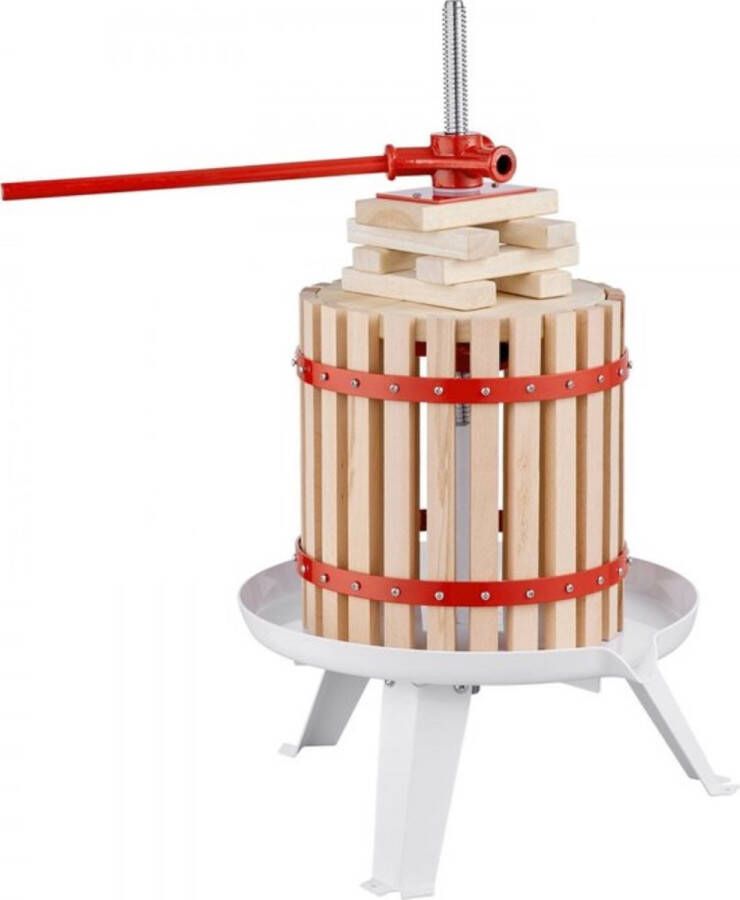 Fruitpers Sapcentrifuge 11 3 L Zelkova hout Handmatige fruitpers Fruitmolen met filterzakken