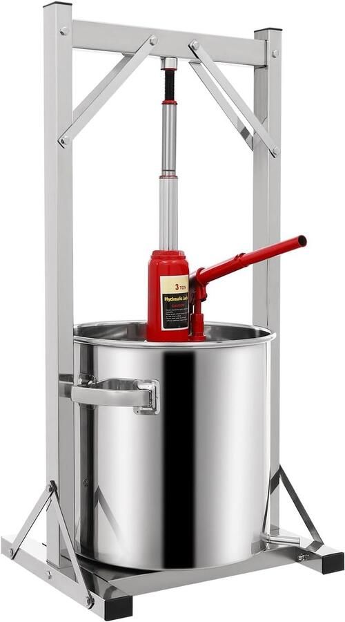 Fruitpers Wijnpers Bessenpers Sap Extraheren 22 Liter Inhoud 38.5x31.5x76cm