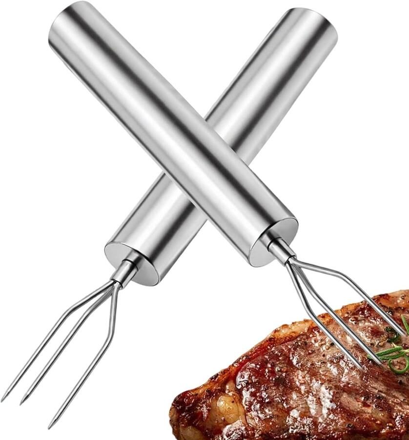 Fruitvork Set Vleesvorken Serveren en Grillen Duurzaam Roestvrij Staal 15 cm Lengte