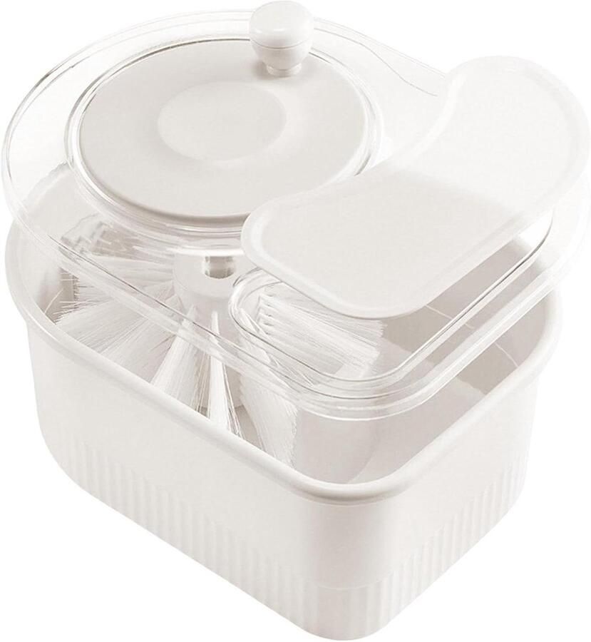 Fruitwasser Saladecentrifuge Kom Keukenwerk Vereenvoudigen Efficiënte Rotatie Drain 32 x 19 x 15.5 cm Wit