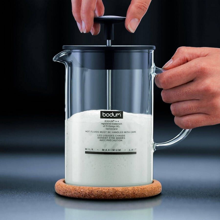 Frusta per latte LATTEO Nero Frusta per latte e cappuccino in acciaio inox - Foto 2