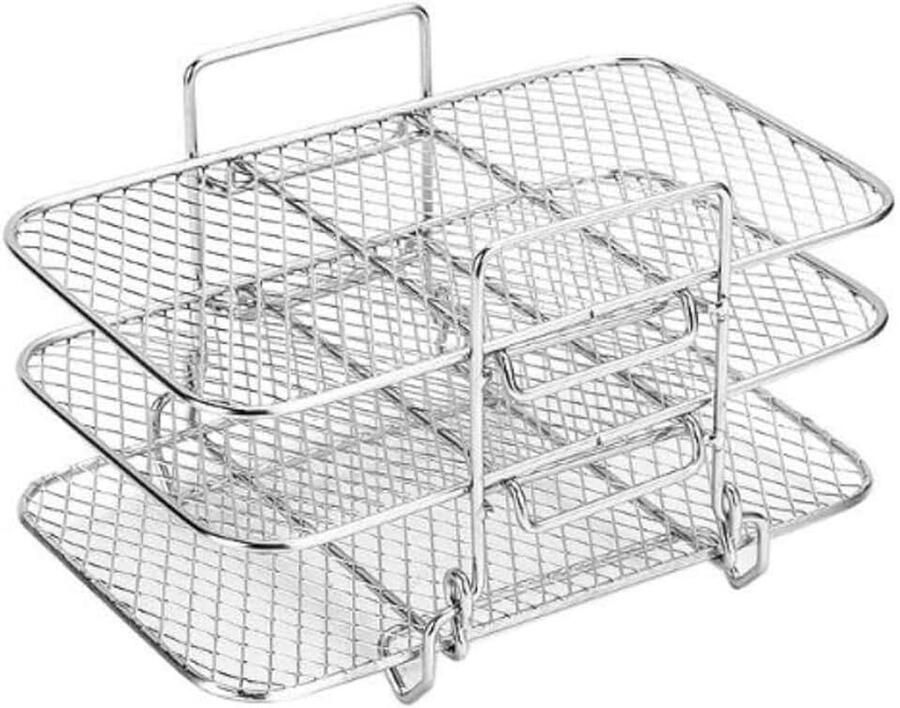 Fryer Accessoires Upgrade Air Fryer Rack-Air Fryer Drie Stapelbare Rekken voor Gowise Phillips USA Cozyna Ninjia Airfryer Air Fryer Rack Fit all