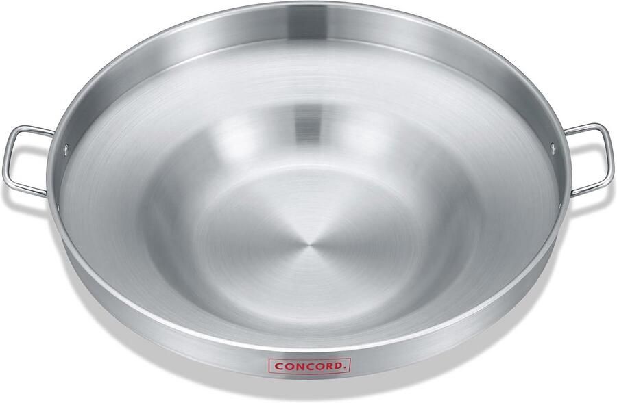 Frying Bowl Koekenpan Street Food Koken Commerciële Kwaliteit 5 Kwarts Zilver