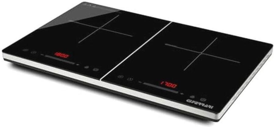 G3 Ferrari Energiko Duo G10209 Dubbele inductiekookplaat 1800 W + 1700 W timer digitaal display geschikt voor pannen van 12 cm tot 26 cm gemakkelijk te reinigen