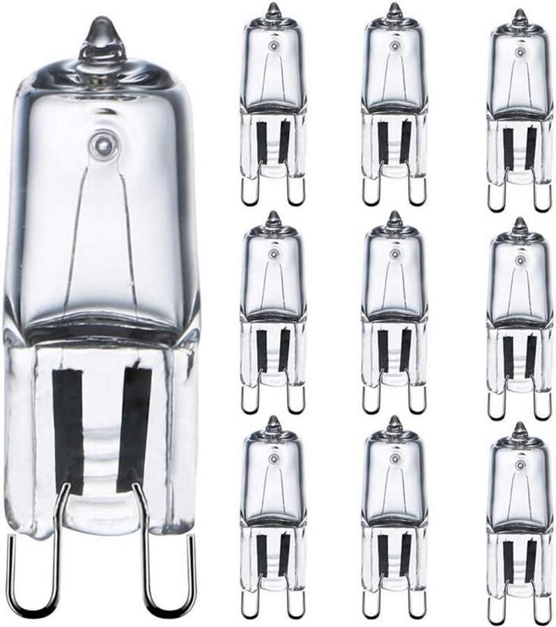 G9 Halogeen Lampen 25W Warm Wit voor Oven en Nachtkastje 10 Stuks