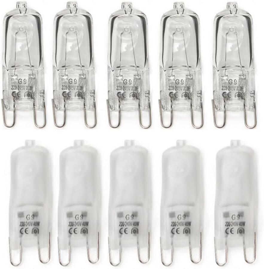 G9 Halogeenlampen Gloeilampen Capsule Oven Magnetron Verlichting Warm Wit Licht 40W 230V Frosted