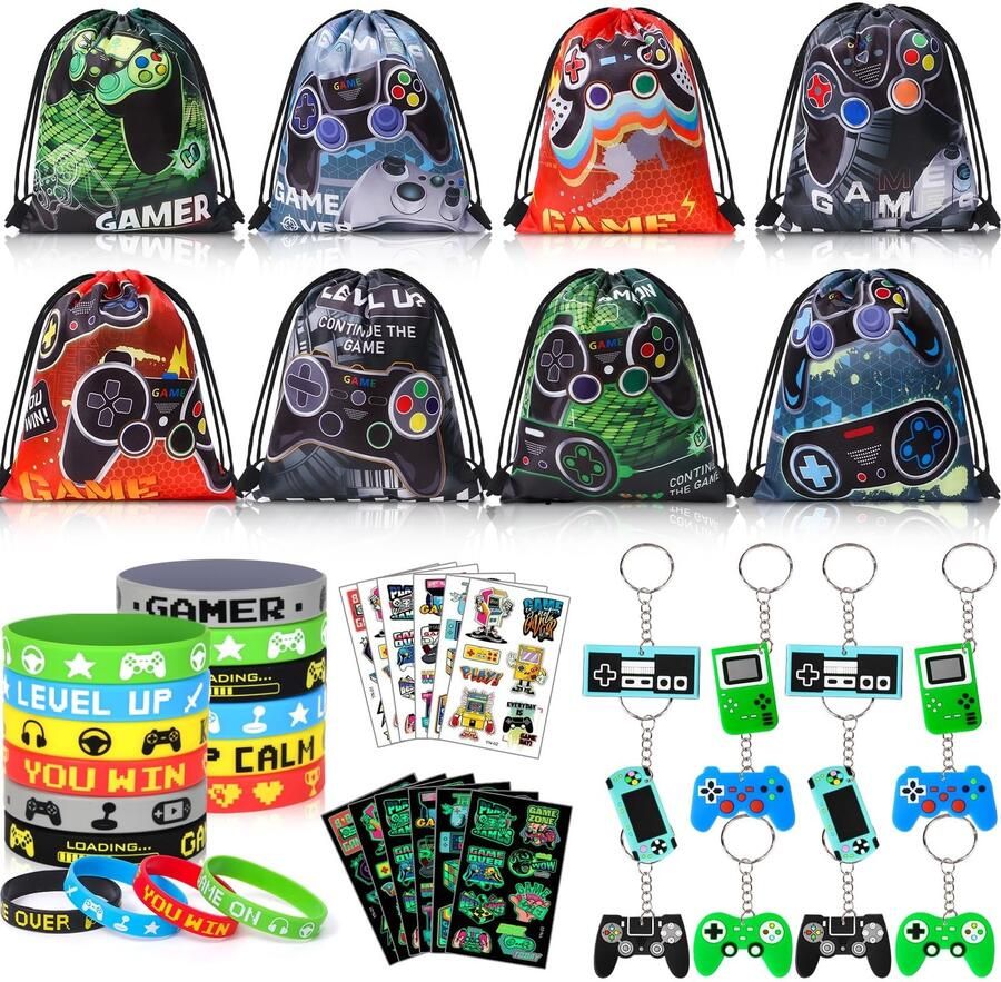 Gaming Partyzak Vulstoffen en Accessoires 48 Stuks
